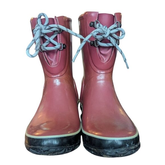 Bogs Urban Farmer Red Rain Snow Waterproof Boots Lace Up Women’s Size 9 - Picture 2 of 11